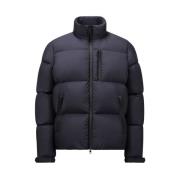 Moncler Kort Blå Dunjacka med Airsoft Foder Blue, Herr