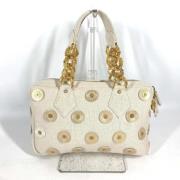 Louis Vuitton Vintage Pre-owned Canvas louis-vuitton-vskor White, Dam