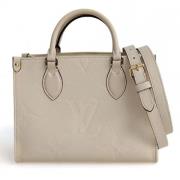 Louis Vuitton Vintage Pre-owned Laeder crossbodyvskor Gray, Dam