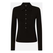 Pinko Fotostativ Polo Skjorta Black, Dam