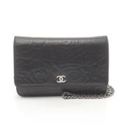 Chanel Vintage Pre-owned Laeder plnbcker Black, Dam