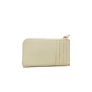 Marc Jacobs Vit Top Zip Handledsplånbok Beige, Dam