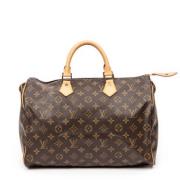 Louis Vuitton Vintage Pre-owned Canvas handvskor Brown, Dam