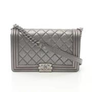 Chanel Vintage Pre-owned Laeder chanel-vskor Gray, Dam