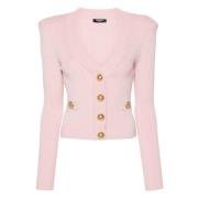 Balmain Rose Clair Cardigan Pink, Dam