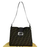 Fendi Vintage Pre-owned Canvas fendi-vskor Brown, Dam