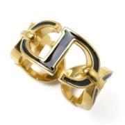 Dior Vintage Pre-owned Metall ringar Yellow, Dam