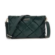 Guess Enkel Crossbody med Flätade Detaljer Green, Dam