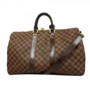 Louis Vuitton Vintage Pre-owned Tyg louis-vuitton-vskor Brown, Dam