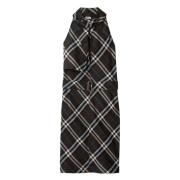 Burberry Rutig Snug Fit Skjorta Black, Dam