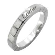 Cartier Vintage Pre-owned Vitt guld ringar Gray, Herr