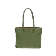 Prada Vintage Pre-owned Nylon totevskor Green, Dam