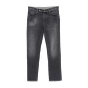 Incotex Grå Slim Fit Denim Jeans Gray, Herr