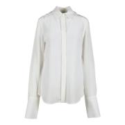 Sportmax Sidenskjorta White, Dam