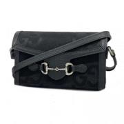 Gucci Vintage Pre-owned Canvas gucci-vskor Black, Dam