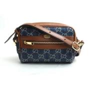 Gucci Vintage Pre-owned Denim crossbodyvskor Blue, Dam