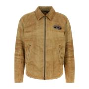 Diesel Stilig Beige Denimjacka Beige, Herr