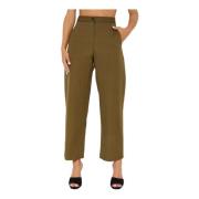 Fay Khaki Straight Leg Dambyxor Green, Dam