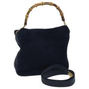 Gucci Vintage Pre-owned Mocka gucci-vskor Blue, Dam