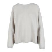 Max Mara Ull Cashmere Blandning Stickad Tröja Gray, Dam