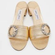 Jimmy Choo Pre-owned Pre-owned Laeder sandaler Yellow, Dam