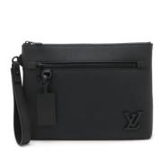 Louis Vuitton Vintage Pre-owned Laeder kuvertvskor Black, Dam