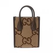 Gucci Vintage Pre-owned Canvas gucci-vskor Beige, Dam