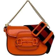 Gucci Vintage Pre-owned Canvas gucci-vskor Orange, Dam