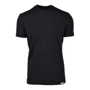 Dsquared2 Bomull Elastan Underkläder T-shirt Black, Herr