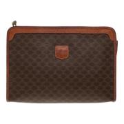 Celine Vintage Pre-owned Laeder kuvertvskor Brown, Dam