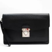 Louis Vuitton Vintage Pre-owned Laeder kuvertvskor Black, Dam