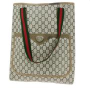 Gucci Vintage Pre-owned Canvas gucci-vskor Beige, Dam