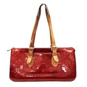 Louis Vuitton Vintage Pre-owned Laeder axelremsvskor Red, Dam