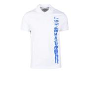 Bikkembergs Bomull Elastan Polo Skjorta White, Herr