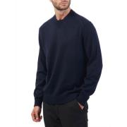 Emporio Armani Blå Basic Crewneck Sweater Blue, Herr