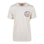 Diesel Avslappnad Bomullsblandning T-shirt White, Herr