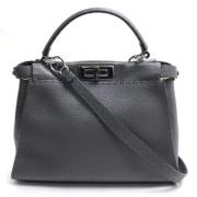 Fendi Vintage Pre-owned Laeder fendi-vskor Gray, Dam