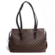 Louis Vuitton Vintage Pre-owned Canvas axelremsvskor Brown, Dam