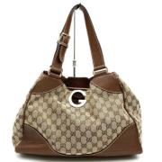 Gucci Vintage Pre-owned Canvas gucci-vskor Brown, Dam