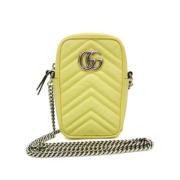 Gucci Vintage Pre-owned Laeder gucci-vskor Yellow, Dam