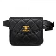 Chanel Vintage Pre-owned Laeder chanel-vskor Black, Dam