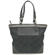 Coach Pre-owned Pre-owned Canvas axelremsvskor Black, Dam