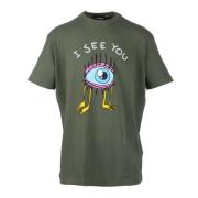 Dsquared2 Bomull T-shirt Green, Herr