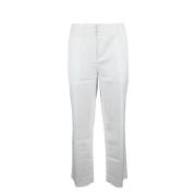 Dondup Lyocell Bomull Elastan Byxor White, Dam