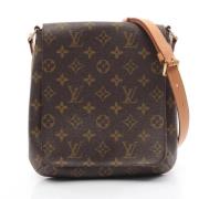 Louis Vuitton Vintage Pre-owned Canvas crossbodyvskor Brown, Dam