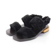 Gucci Vintage Pre-owned Tyg sandaler Black, Dam