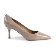 19v69 Italia Elegant Patentläder Pumps Italienskt hantverk Beige, Dam