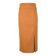 Patrizia Pepe Elegant kjol med elastanblandning Orange, Dam