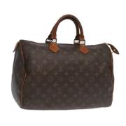 Louis Vuitton Vintage Pre-owned Canvas handvskor Brown, Dam