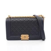 Chanel Vintage Pre-owned Laeder chanel-vskor Blue, Dam